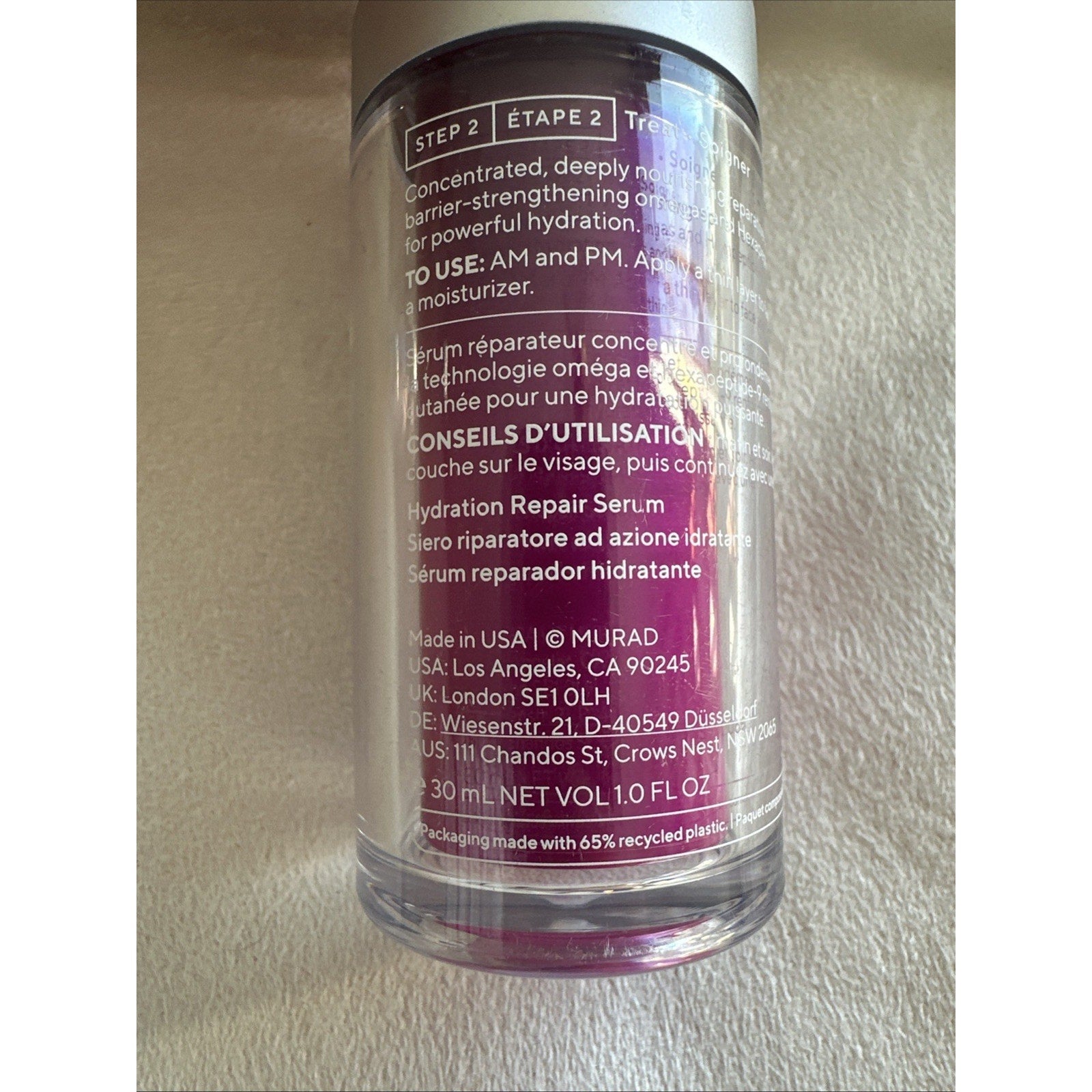 NWOB Murad Cellular Hydration Repair Serum With Barrier Repair 1.0 oz Fresh