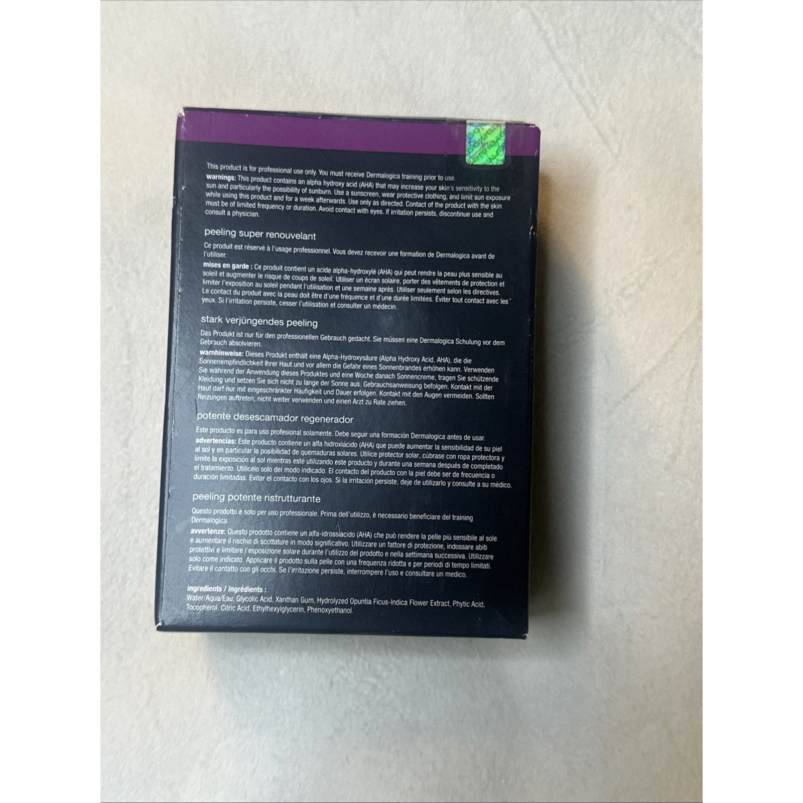 Dermalogica Advanced Renewal Peel Pro Size 4.0 fl oz/ 118 ml New In Box